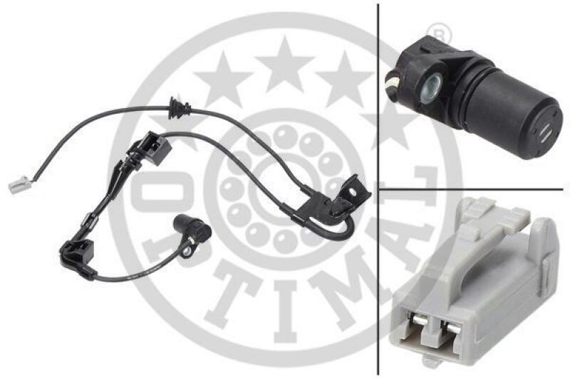 Bild von OPTIMAL 06-S379 ABS Sensor Drehzahlsensor, Raddrehzahl Sensor, Drehzahlgeber Hinterachse rechts passiver Sensor 1100