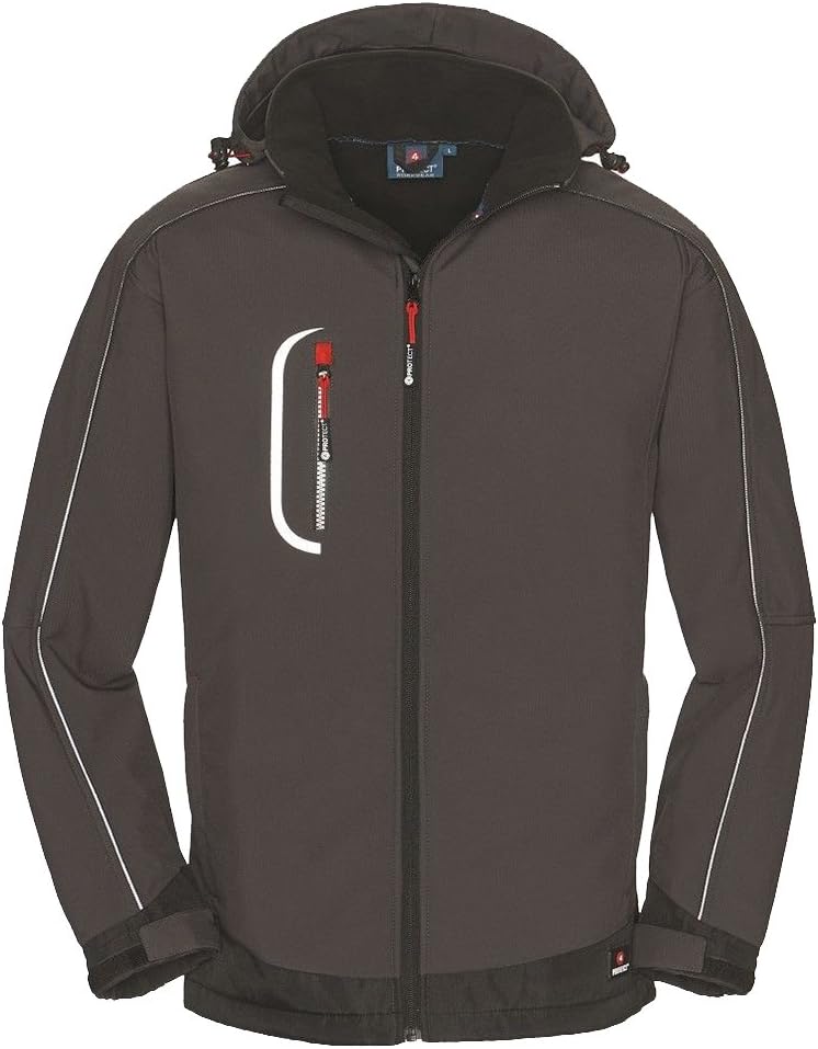 Bild von 4Protect Softshell Jacke "Montana", 1 Stück, grau/schwarz, 3390-XXXL