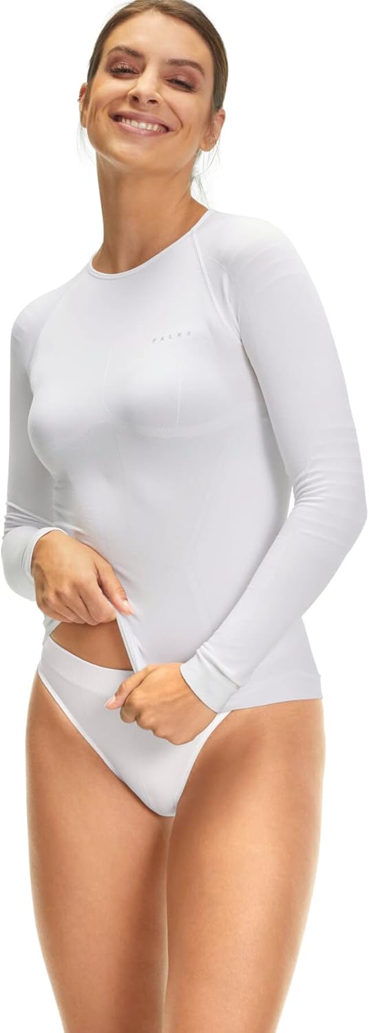 Bild von FALKE Damen Slip Warm W PA Funktionsmaterial Schnelltrocknend 1 Stück, Schwarz (Black 3000), L
