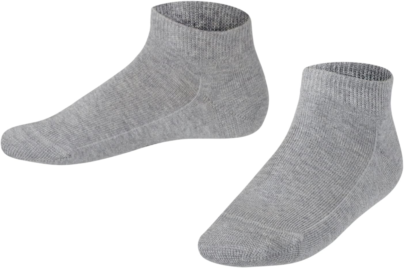 Bild von FALKE Unisex Kinder Sneakersocken Family K SN nachhaltige biologische Baumwolle kurz einfarbig 1 Paar, Grau (Light Grey 3400) neu - umweltfreundlich, 19-22