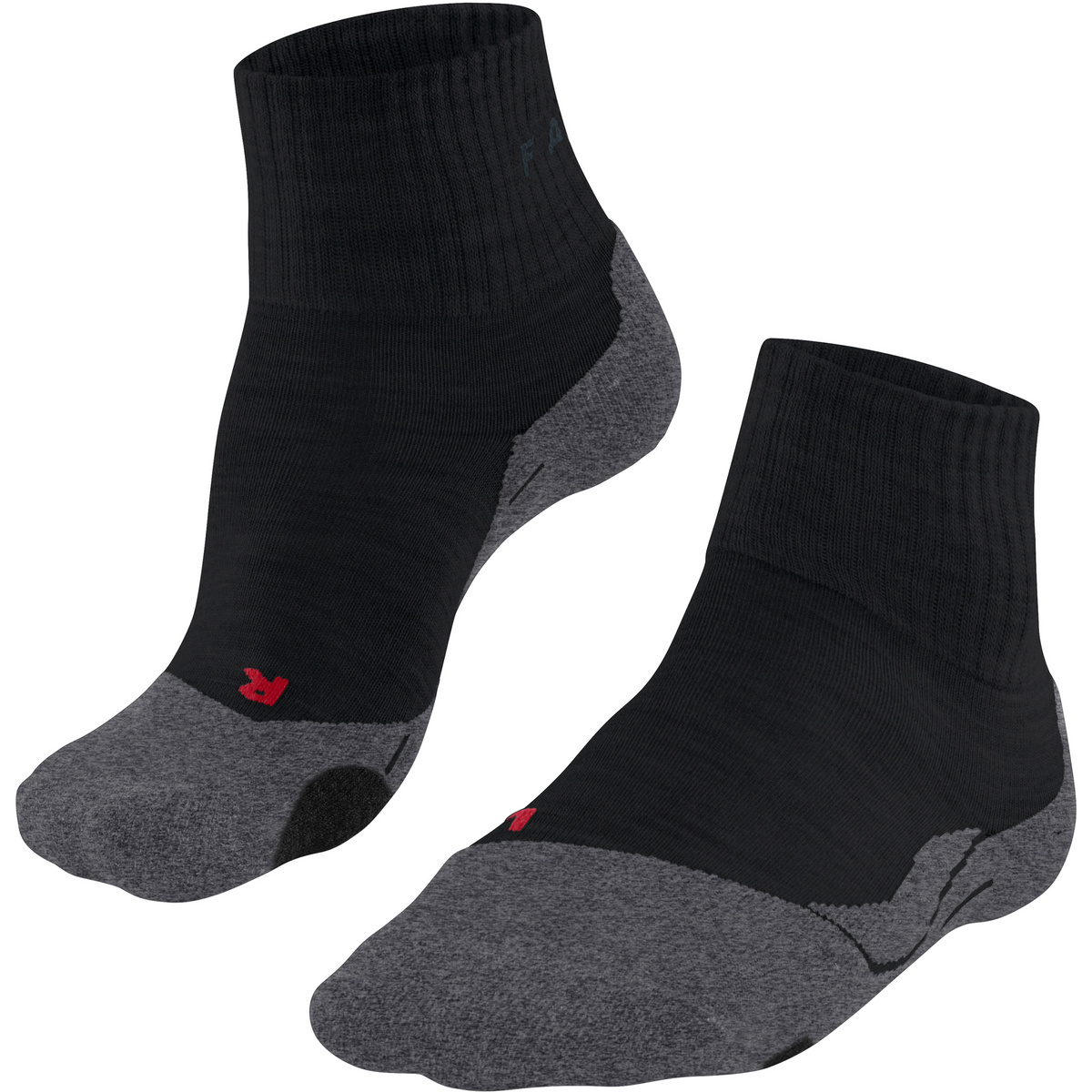 Bild von FALKE Herren Wandersocken TK2 Explore Short M SSO Merinowolle antiblasen dick 1 Paar, Schwarz (Black-Mix 3010), 44-45