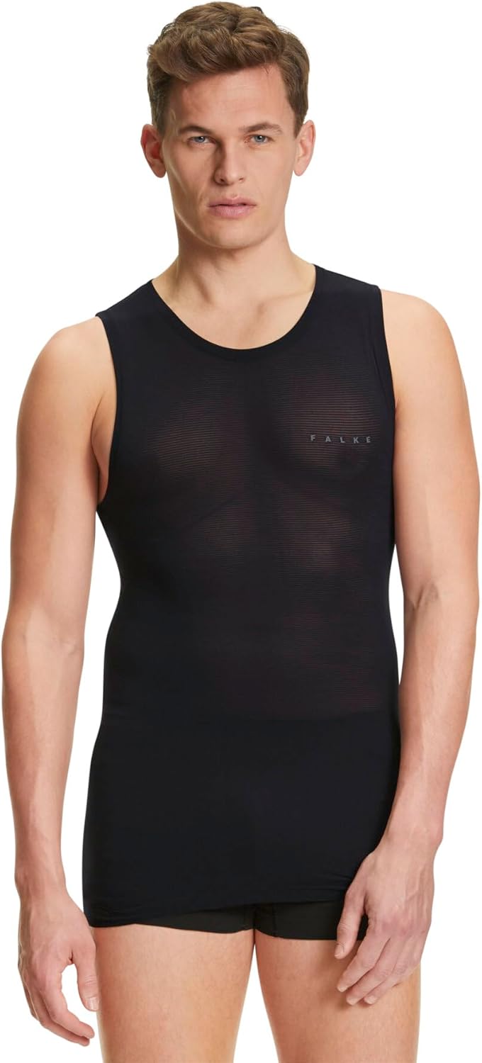 Bild von FALKE Herren Baselayer-Shirt Ultralight Cool M S/L SH Funktionsmaterial schnelltrocknend 1 Stück, Blau (Yve 6714), S