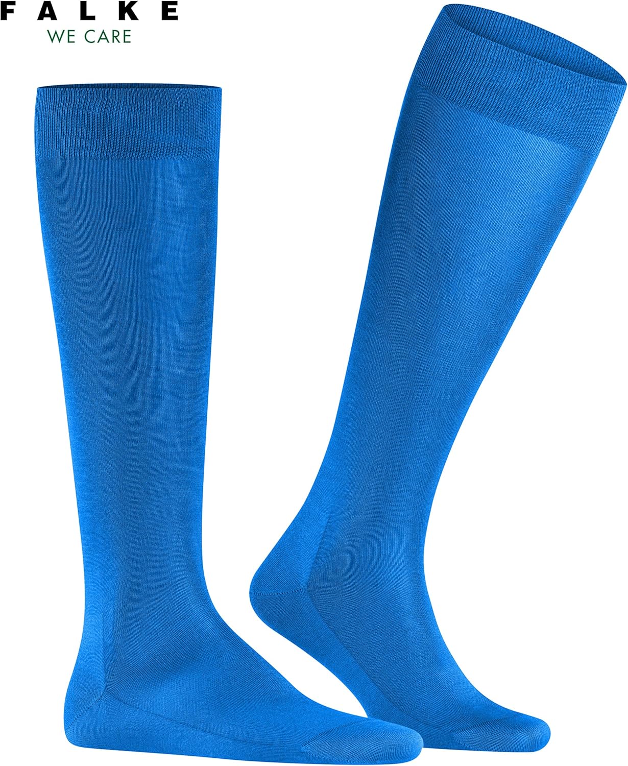 Bild von FALKE Herren Kniestrümpfe Tiago M KH nachhaltige Fil D'Ecosse Baumwolle lang einfarbig 1 Paar, Blau (Dark Navy 6375) neu - umweltfreundlich, 43-44