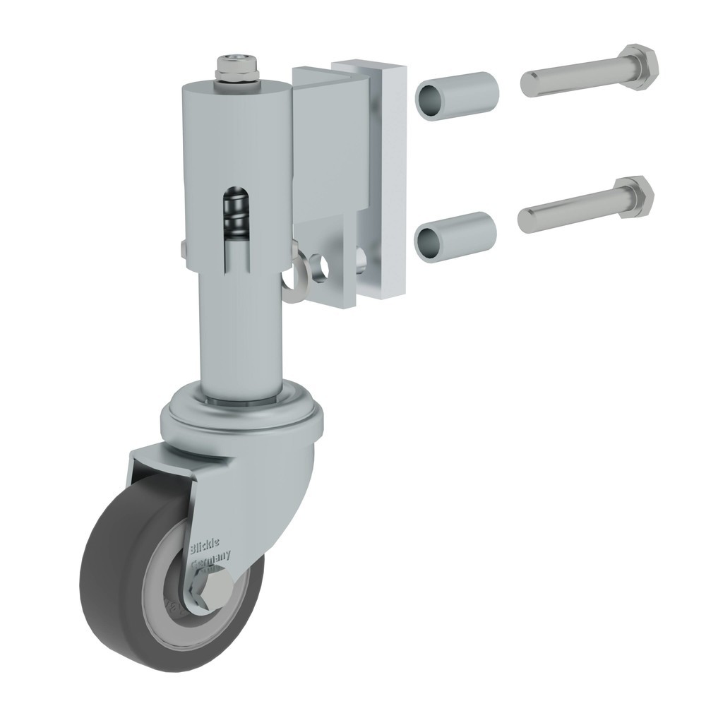 Bild von MUNK Günzburger Steigtechnik 19784 Federrolle für Stufenleiter Feder-Lenkrolle links 1St.