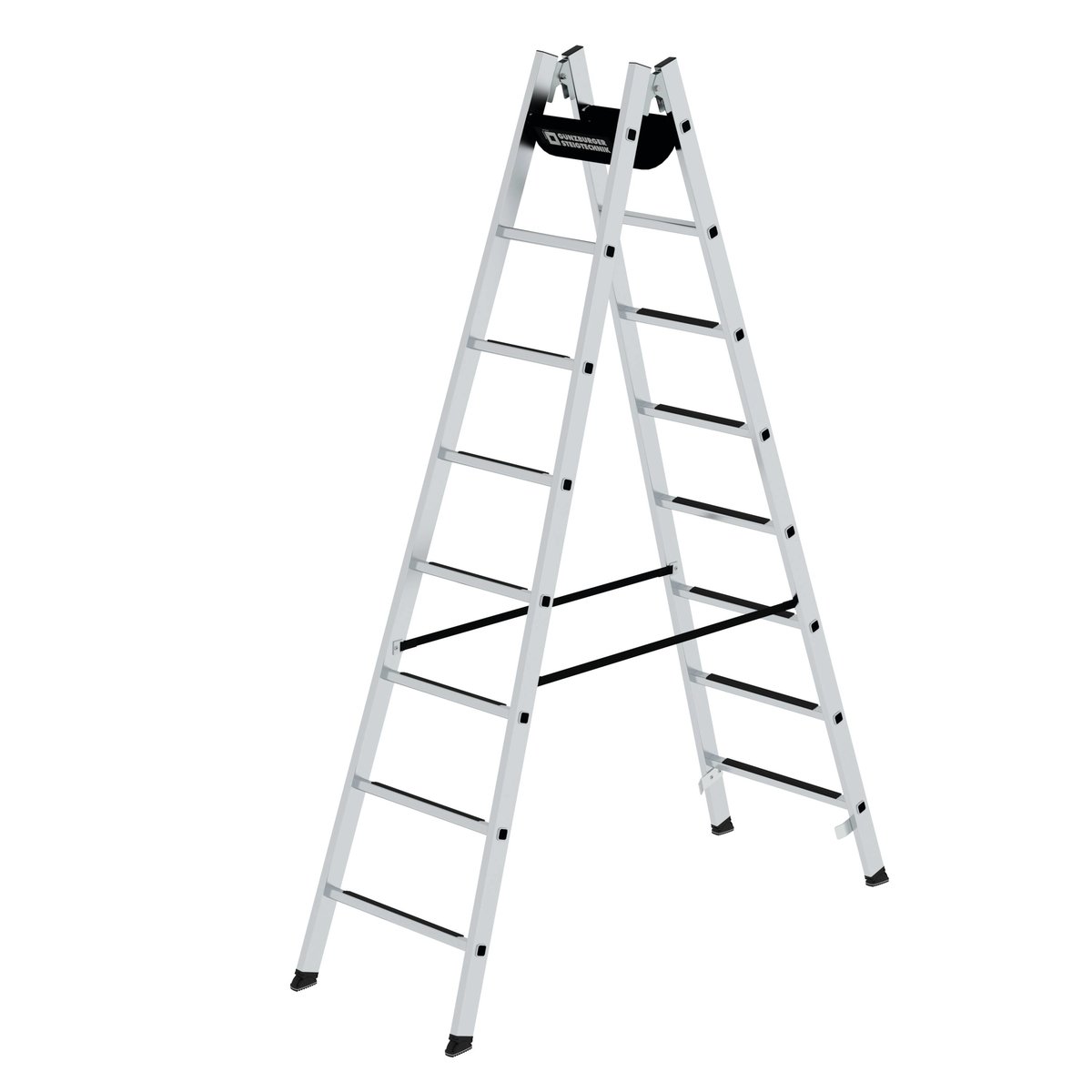 Bild von Günzburger Steigtechnik Sprossen-Stehleiter SprossenSafe R 13 2x8 Sprossen