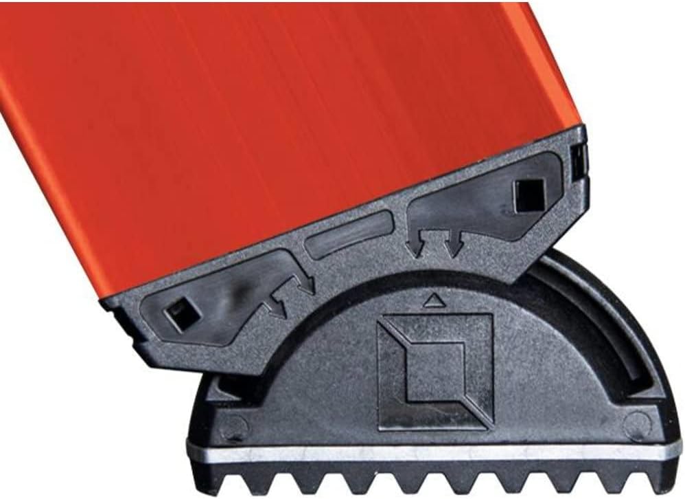 Bild von Günzburger Steigtechnik MUNK 35006 Kunststoff Anlegeleiter Arbeitshöhe (max.): 3m Rot, Silber 4.5kg