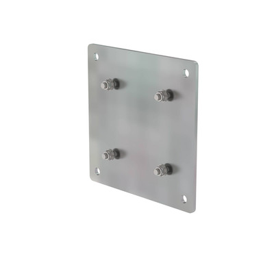 Bild von MUNK Günzburger Steigtechnik - Adapterplatte Edelstahl, 300x300mm, Abstand Bohrungen 150x150mm