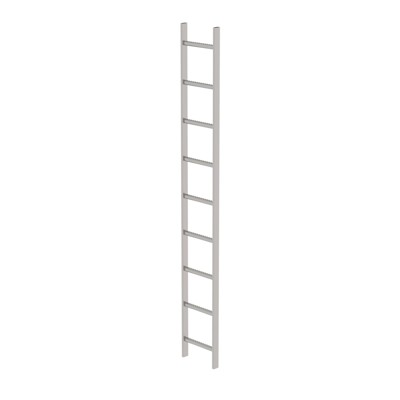 Bild von MUNK Günzburger Steigtechnik - Schachtleiter gebeizt 9Sp, B innen 300 außen 340mm, L 2520mm