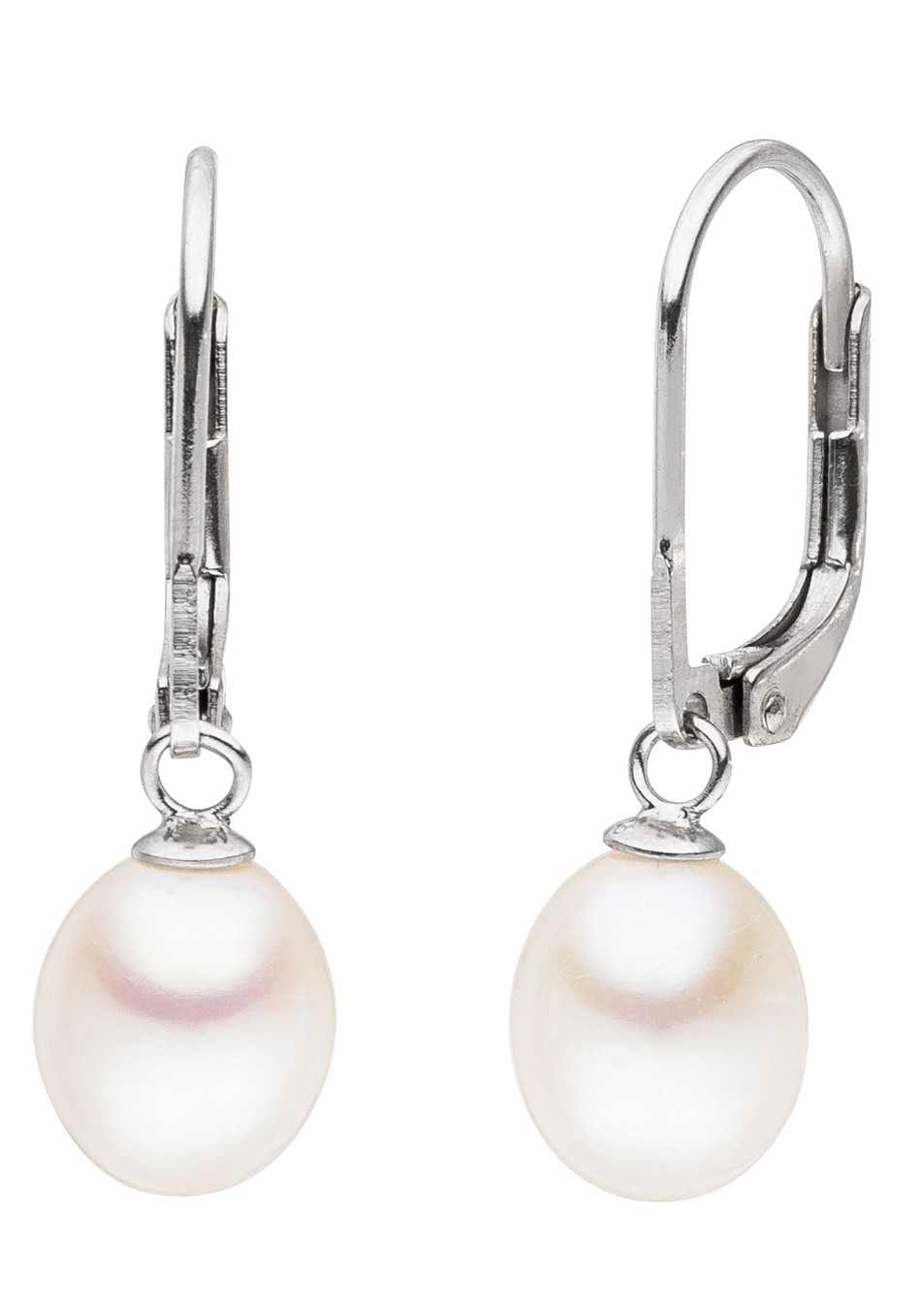 Bild von Firetti Paar Ohrhänger »Schmuck Geschenk Ohrschmuck Patentbrisur Perle«, Made in Germany - mit Süßwasserzuchtperle