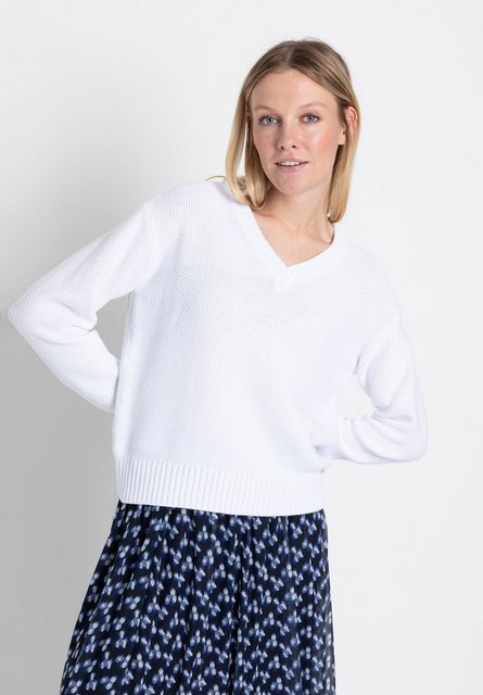 Bild von Struktur-Pullover, weiß, Frühjahrs-Kollektion
