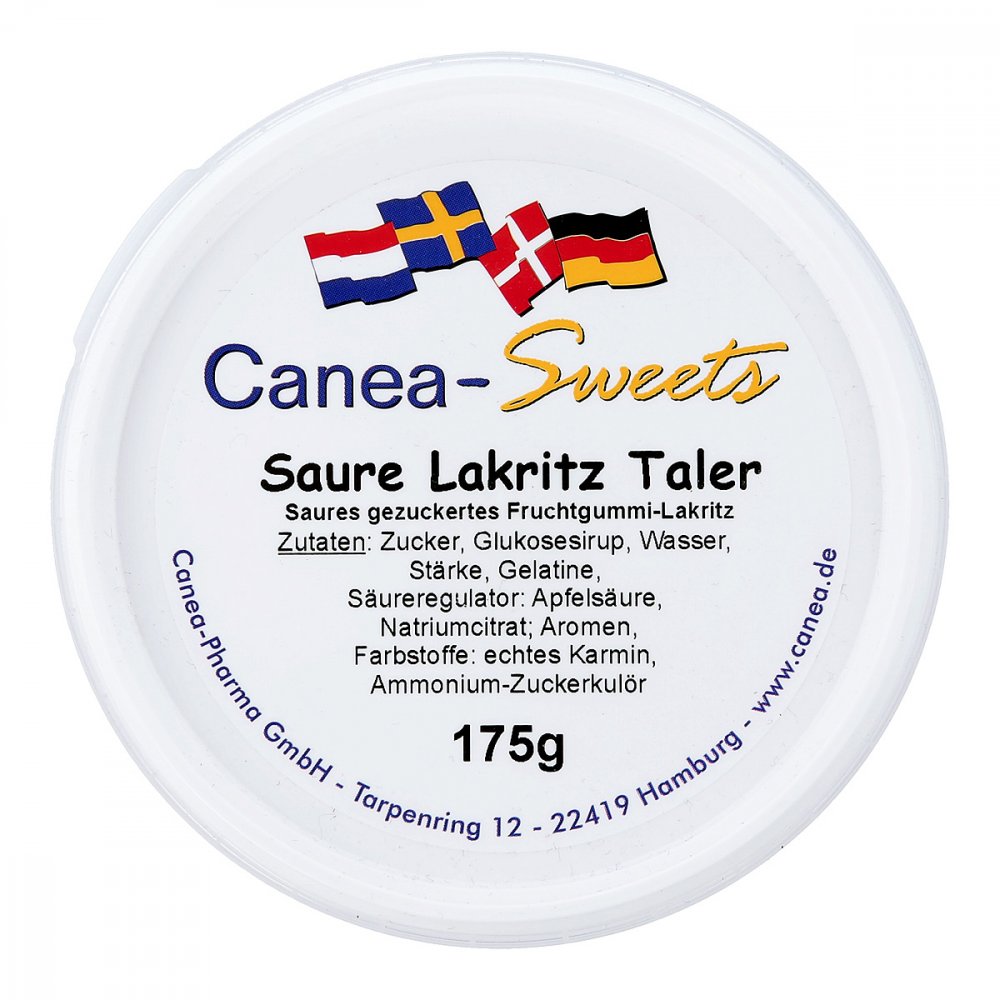 Bild von Canea Pharma Saure Lakritz-Taler (175g)