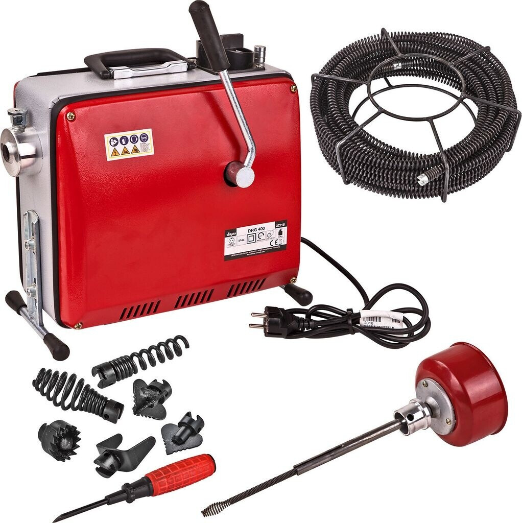 Bild von Rohrreinigungsgerät Rohrreinigungsmaschine Rohrreiniger Set 390 W 400U/min