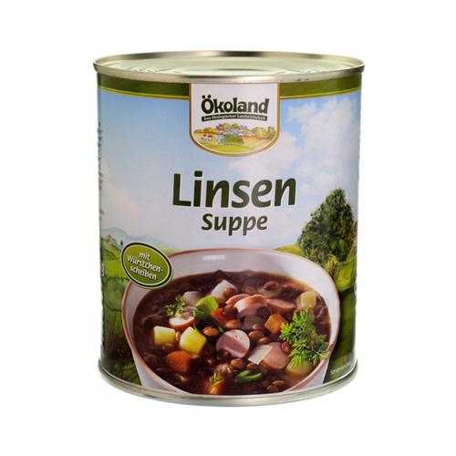 Bild von Linsensuppe mit Würstchenscheiben von Ökoland