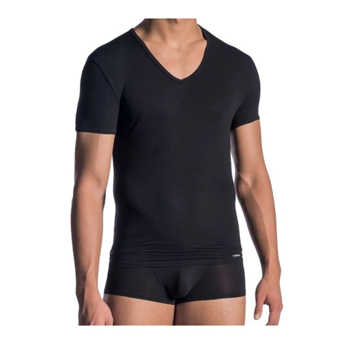 Bild von Olaf Benz RED0965: Phantom V-Neck-Shirt, schwarz (XL)