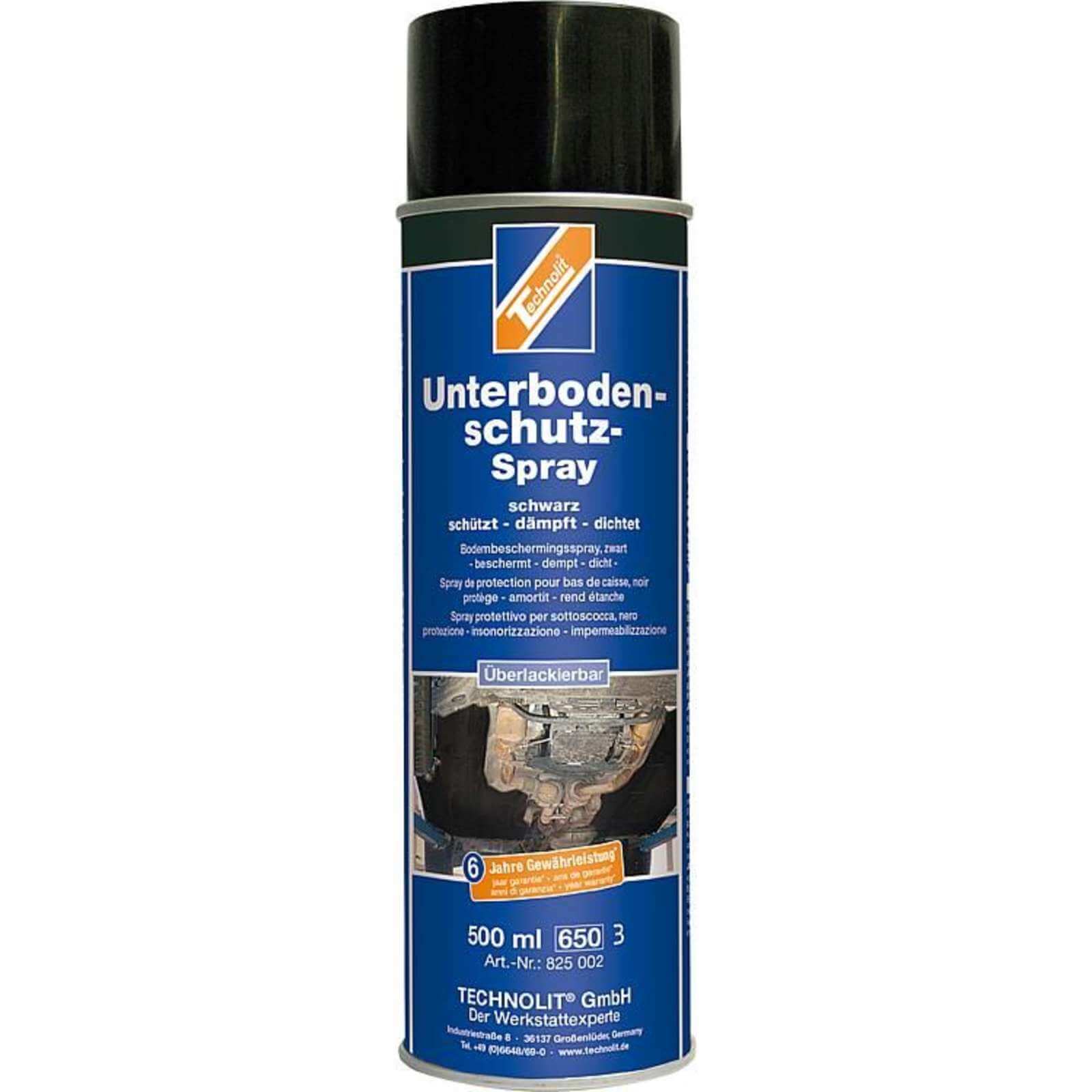 Bild von TECHNOLIT Unterbodenschutz-Spray 500ml schwarz, Steinschlagschutz Karosserielack