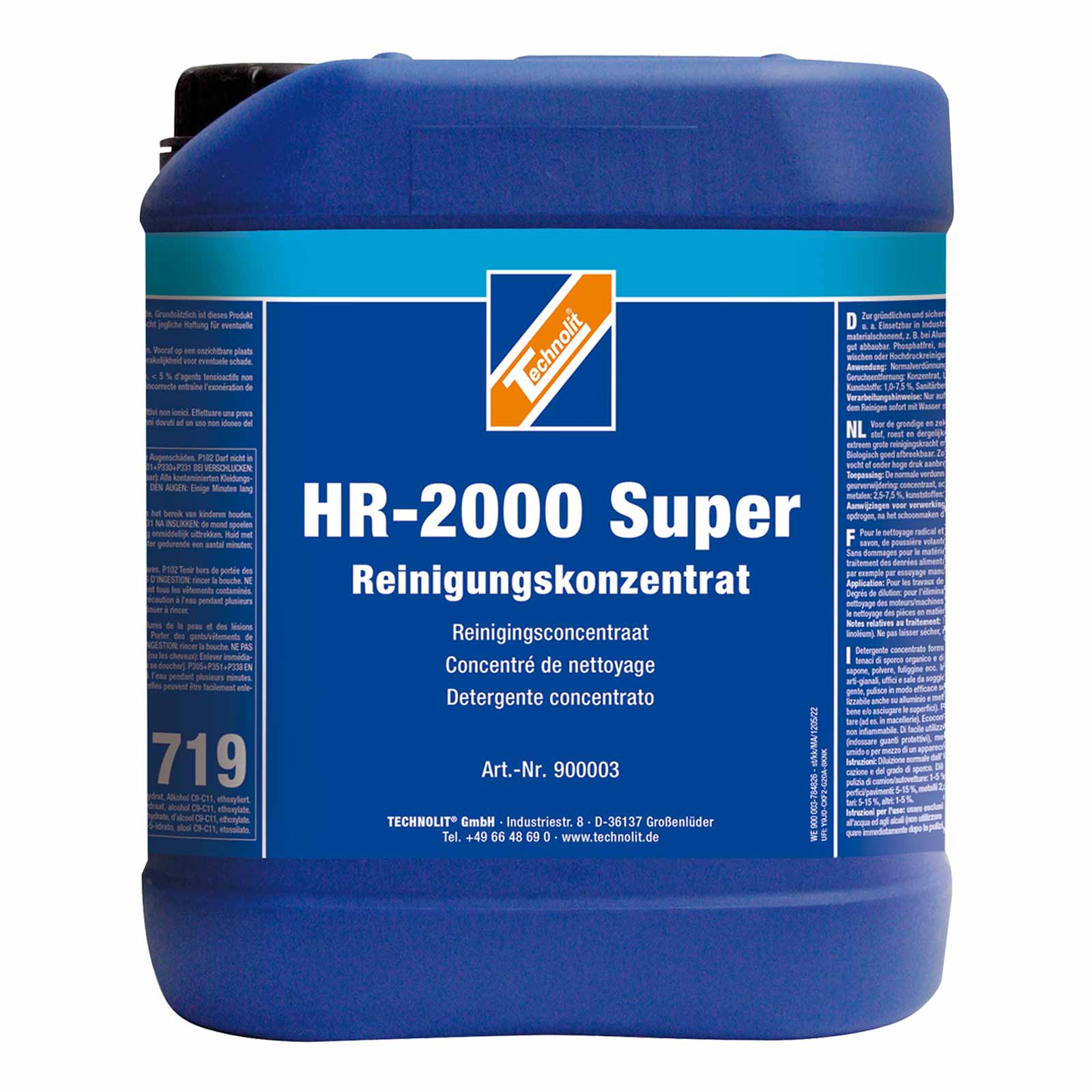 Bild von TECHNOLIT® HR 2000 Super Reinigungskonzentrat Fettlöser Küche Fettentferner 1L Reinigungskonzentrat