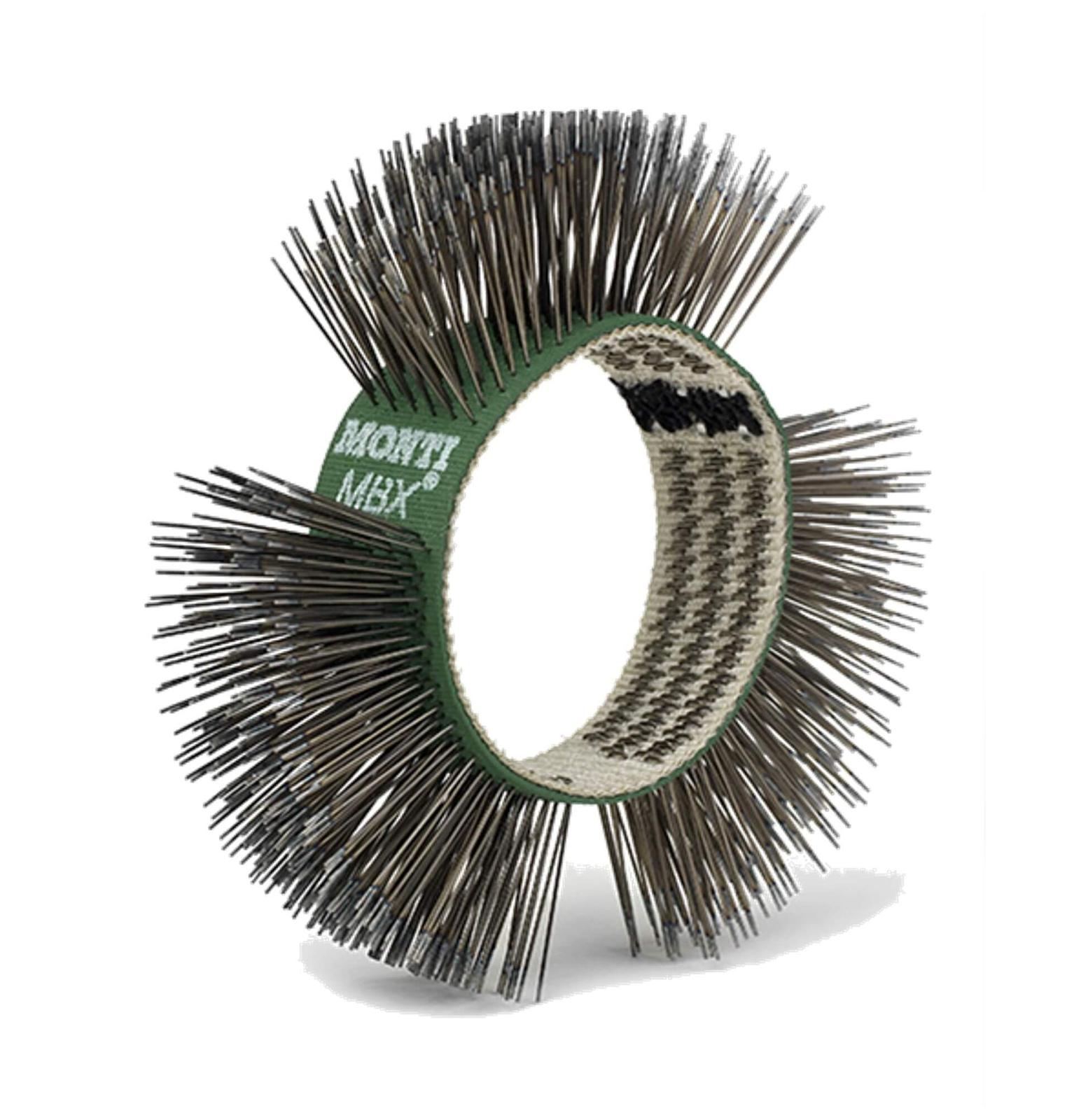 Bild von MONTI MBX Band Bürste 11 oder 23mm Breite verschiedene Ausführungen Größe:fein 23 mm grün