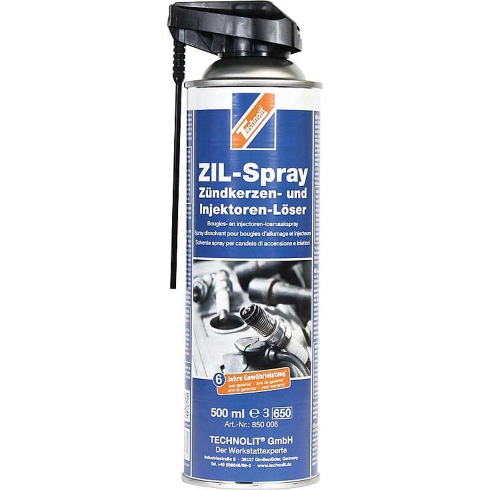 Bild von TECHNOLIT Zündkerzen- & Injektorenlöser Spray 500ml Glühkerzenlöser Kältespray