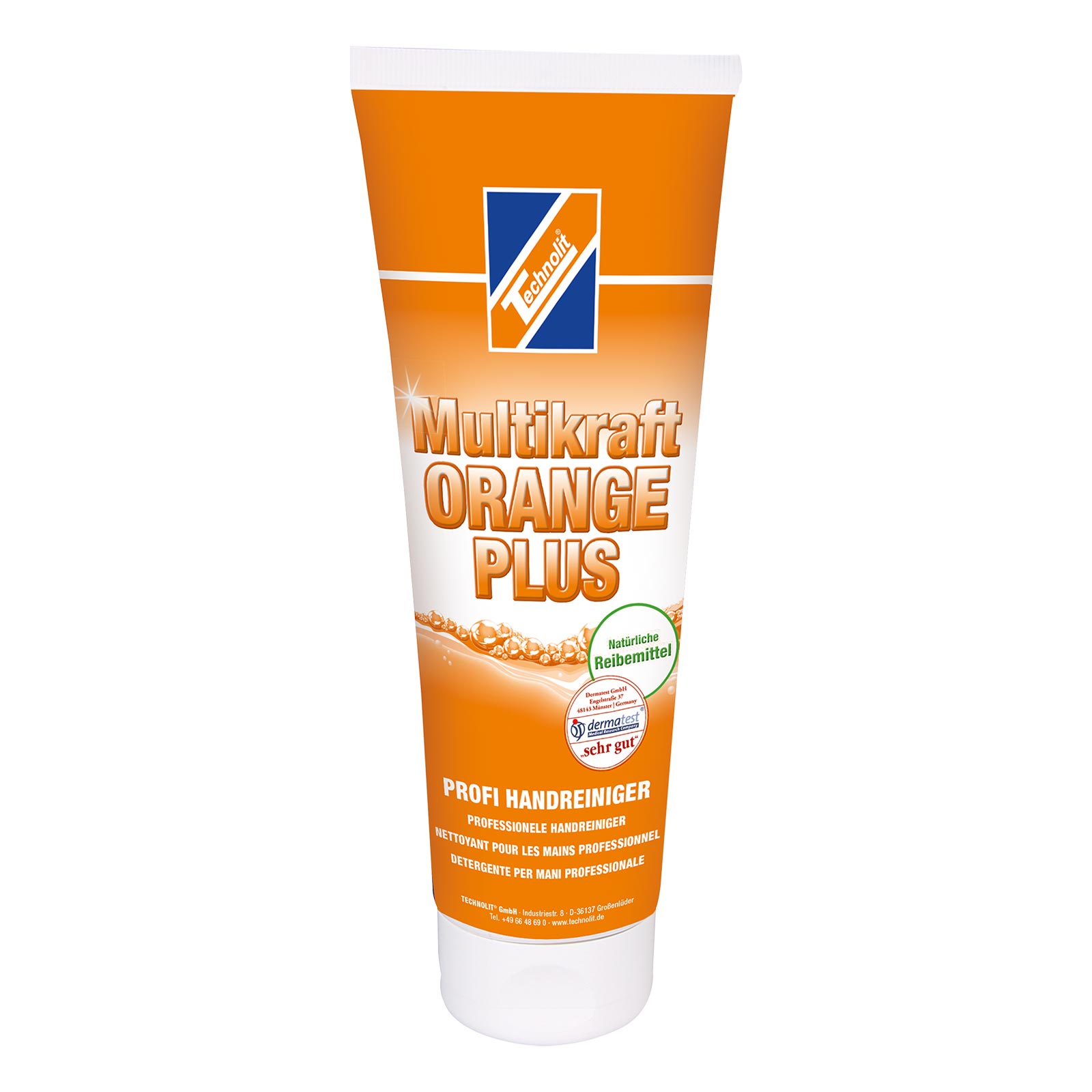 Bild von TECHNOLIT® Handcreme Handreiniger Multikraft ORANGE Hautreiniger Waschpaste 250ml