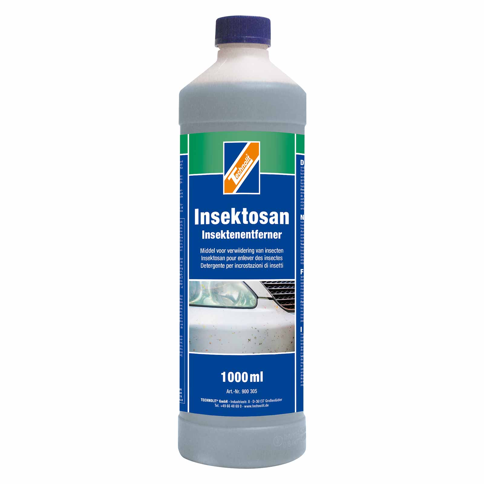 Bild von TECHNOLIT® Insektenentferner Konzentrat 1L Insektenreiniger Insektenlöser, Auto Insektenentferner
