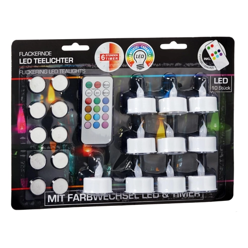 Bild von CEPEWA LED Dekolicht Teelichter 10er Set