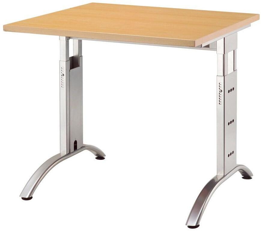 Bild von Hammerbacher Schreibtisch Future mit Aufbau Buche 800 x 800 x 850 x 650 - 850 mm