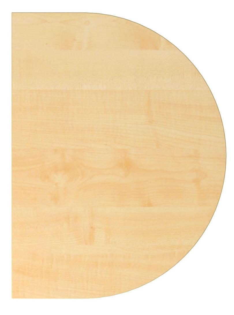 Bild von HAMMERBACHER Schreibtisch Anbautisch mit Fuß 60x80cm Ahorn