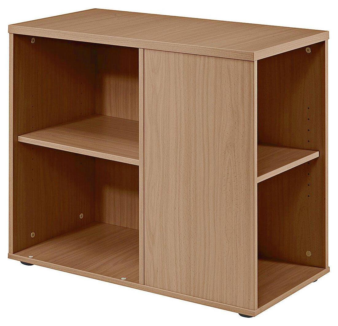 Bild von Hammerbacher Anstellcontainer 4 Schübe Tischhöhe Walnuss 400 x 800 x 720 mm