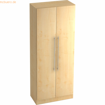 Bild von HAMMERBACHER Garderobenschrank Garderobenschrank Solid 5OH BxTxH 80x42x200,4cm Griff RE Ahorn/Ahorn.