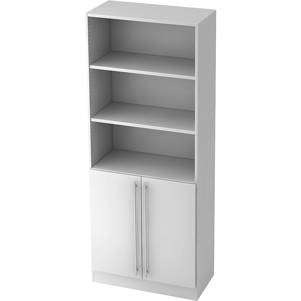 Bild von HAMMERBACHER Mehrzweckschrank Q-Line mit Relinggriffen aus Metall