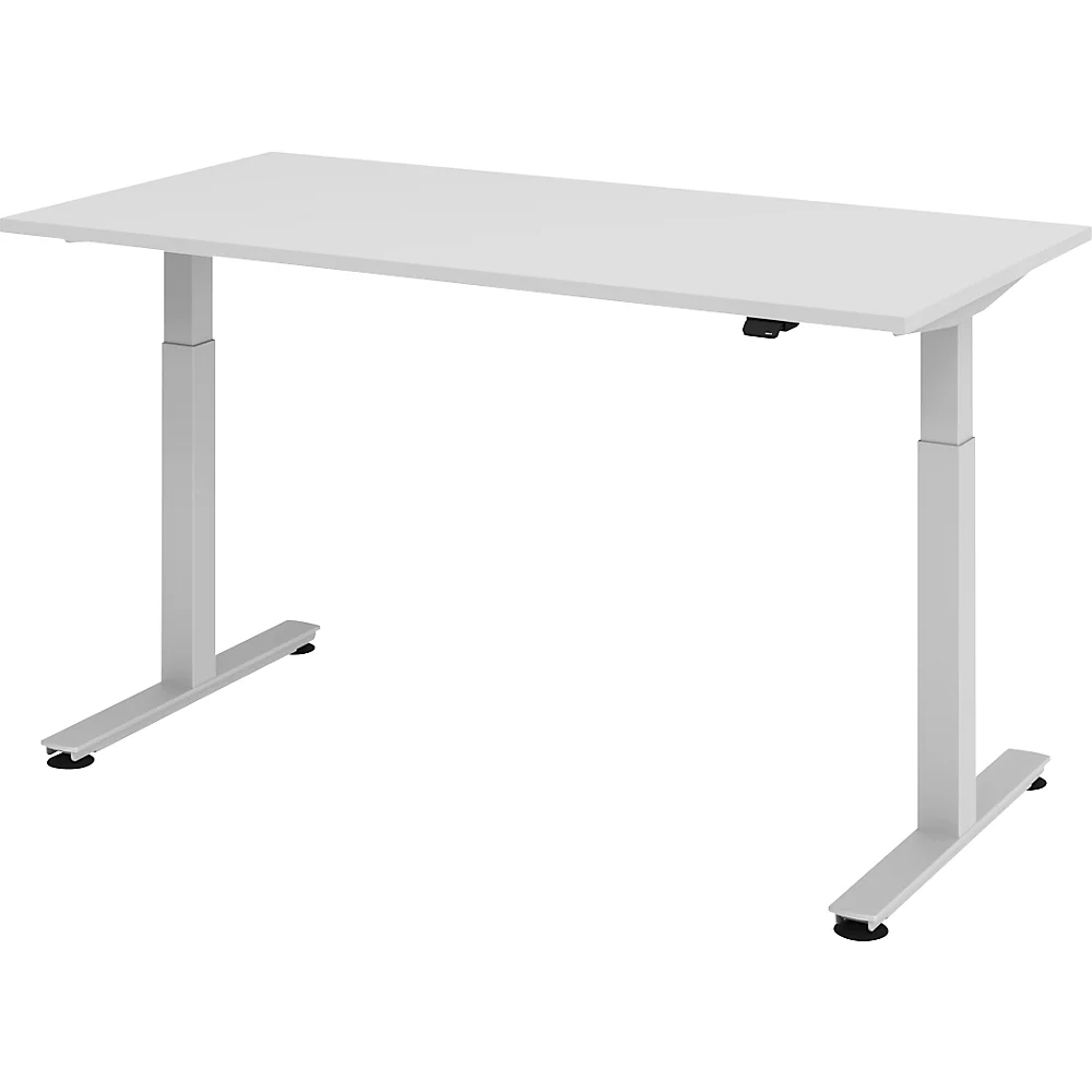 Bild von kaiserkraft UPLINER - Schreibtisch, elektr. h-verstellbar, 1600x800 mm,lichtgrau