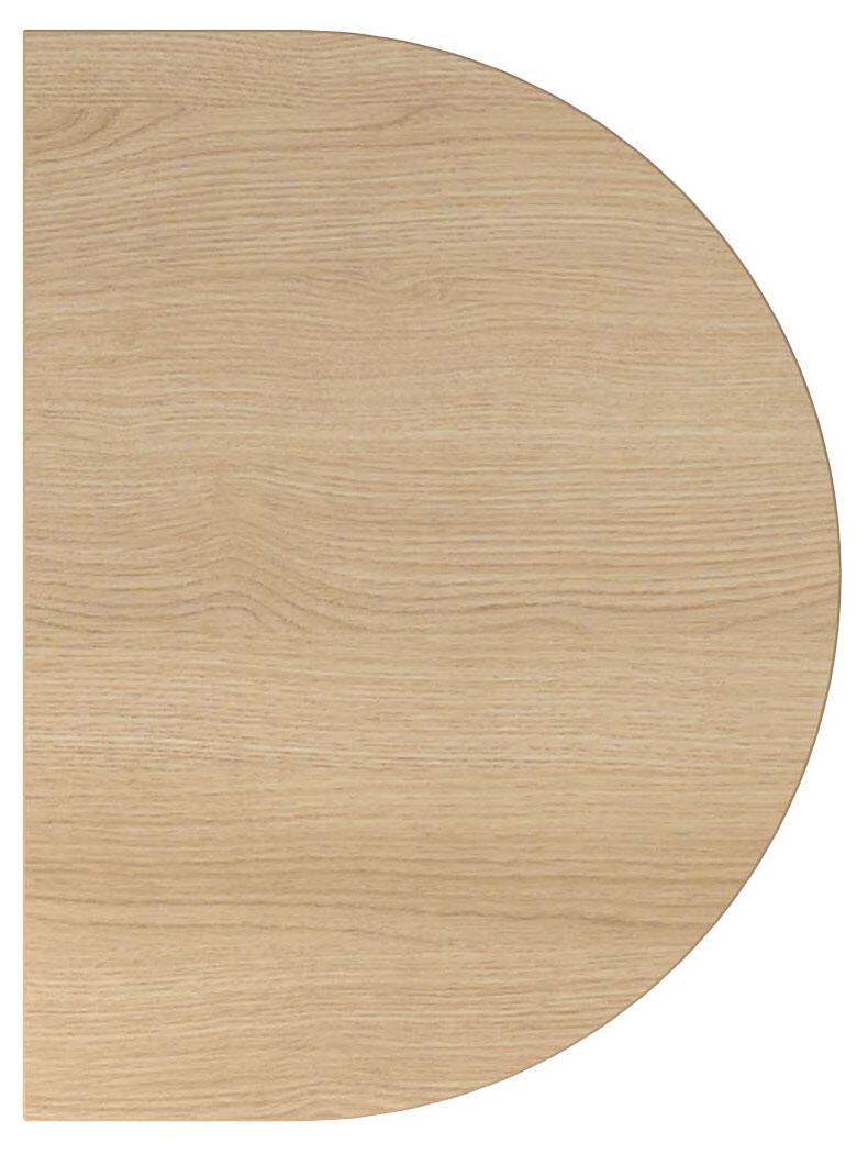 Bild von HAMMERBACHER Schreibtisch Anbautisch mit Fuß 60x80cm Eiche/Silber