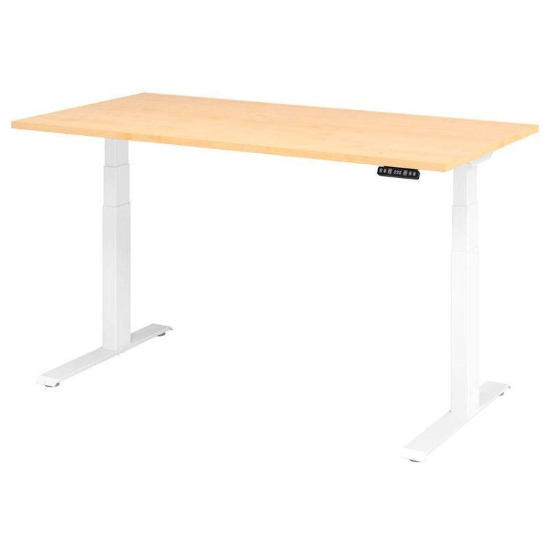 Bild von Hammerbacher Sitz-Steh-Arbeitsplatz XDKB16 1.600 x 800 x 1.290 mm Ahorn