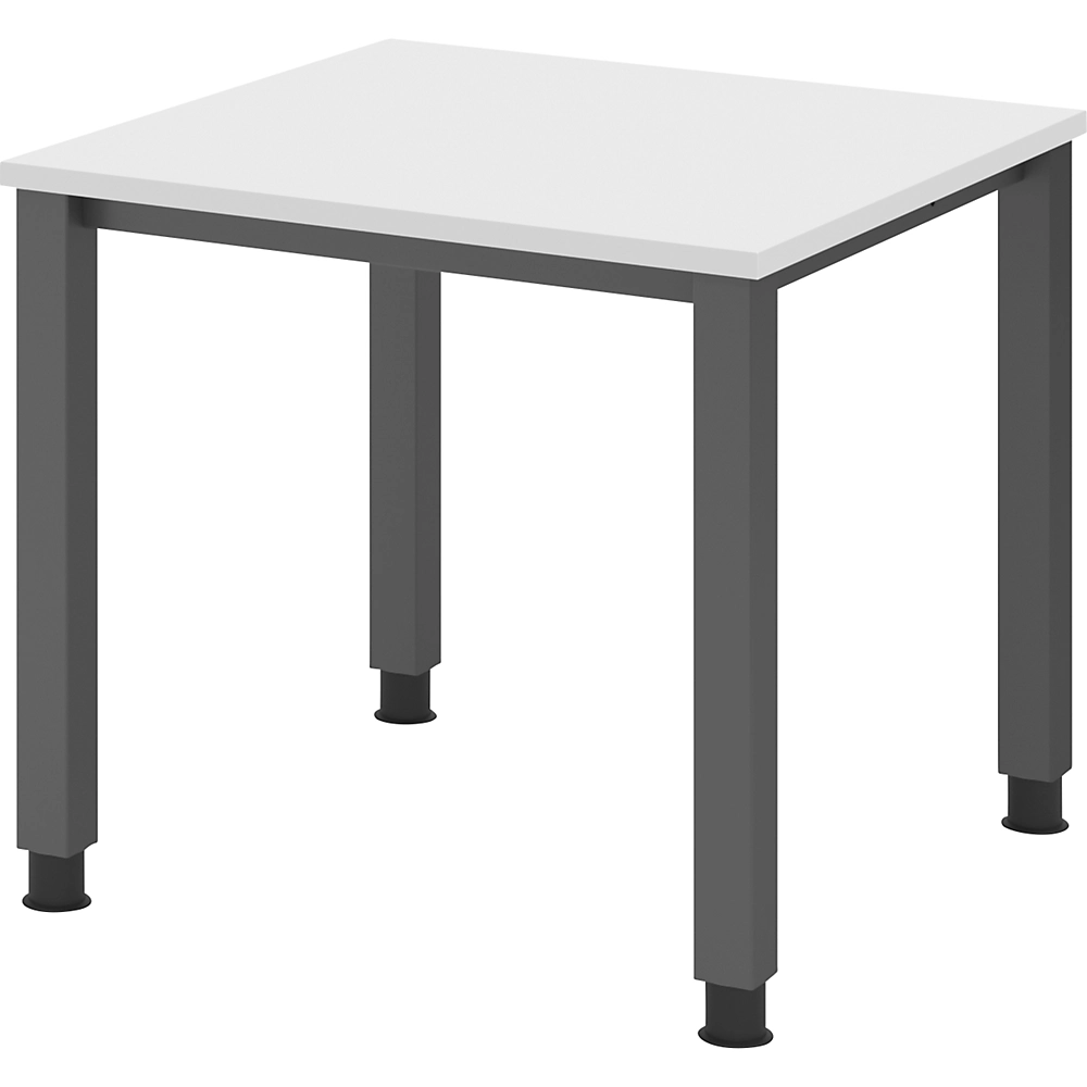 Bild von HAMMERBACHER höhenverstellbarer Schreibtisch VQS08/W/G weiß
