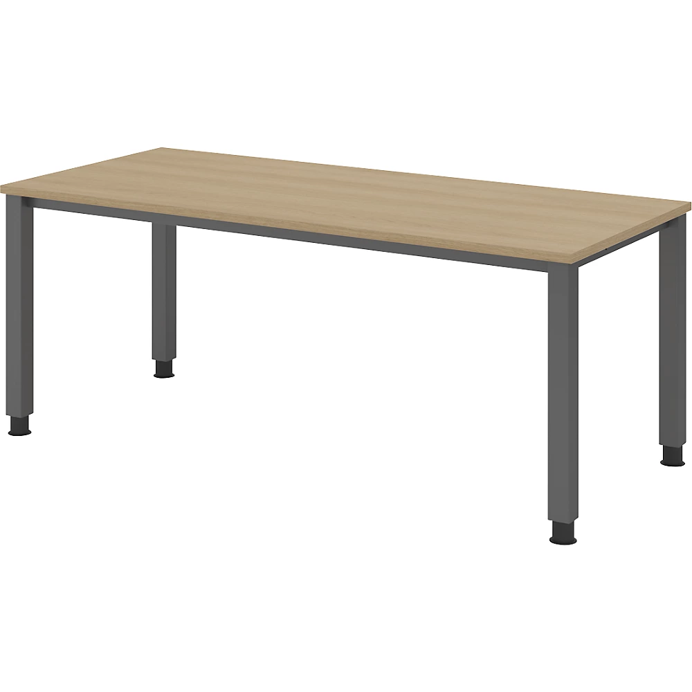 Bild von HAMMERBACHER höhenverstellbarer Schreibtisch VQS19/E/G eiche