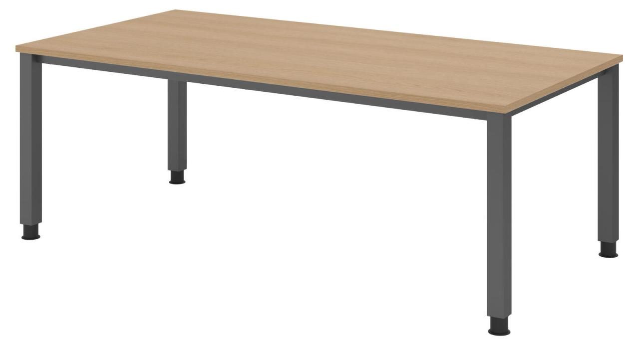 Bild von HAMMERBACHER höhenverstellbarer Schreibtisch VQS2E/E/G eiche