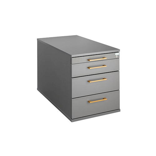 Bild von HAMMERBACHER Solid Rollcontainer grafit – Flexibilität und Stil am Arbeitsplatz