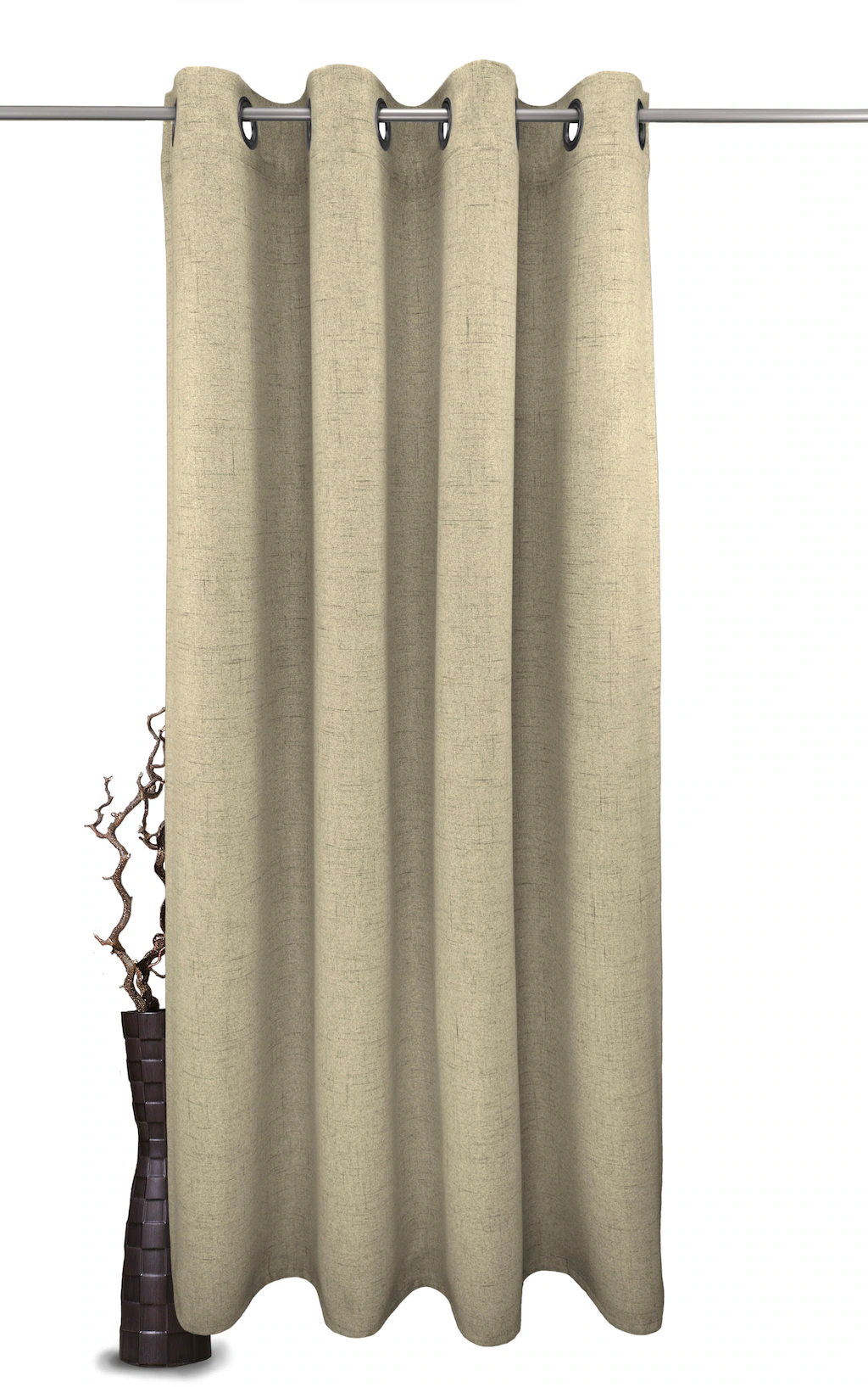 Bild von Gardine VHG "Rustika", beige, B:145cm H:165cm, Polyester, Gardinen, Deko Struktur, Polyester, pflegeleicht, nach Maß
