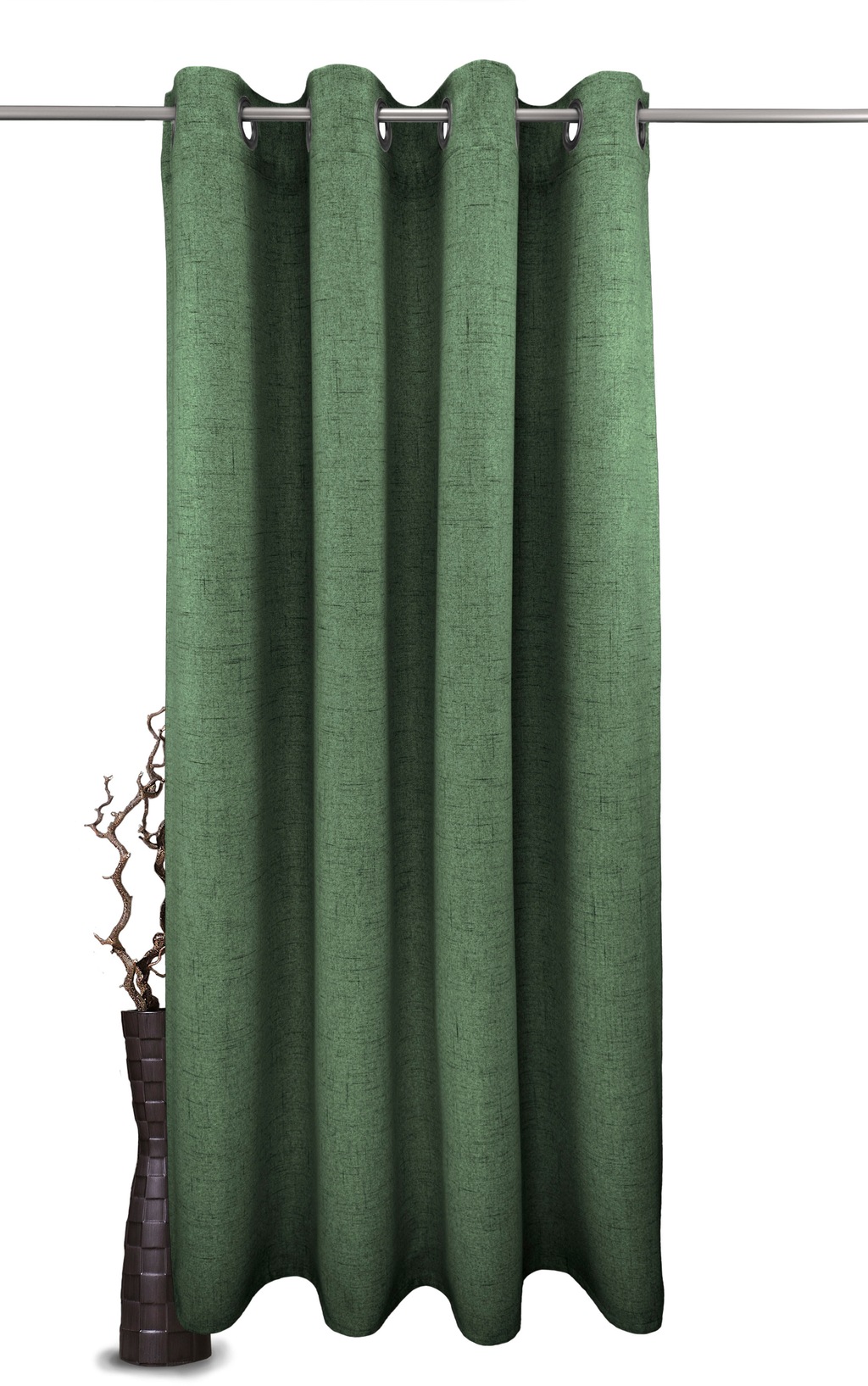 Bild von Gardine VHG "Rustika", grün, B:145cm H:275cm, Polyester, Gardinen, Deko Struktur, Polyester, pflegeleicht, nach Maß