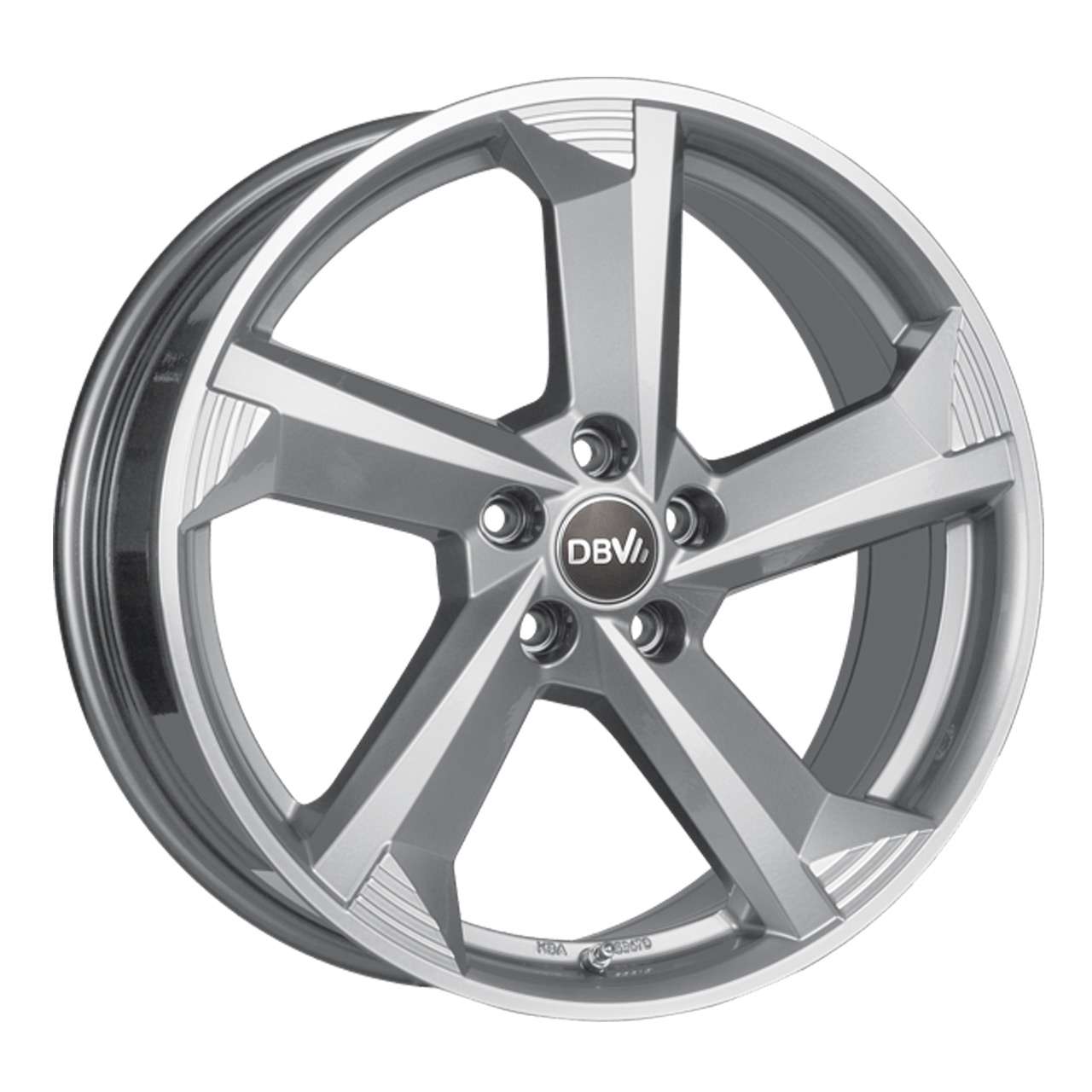 Bild von DBV TORINO III hyper silber front poliert 8.5Jx20 5x112 ET40