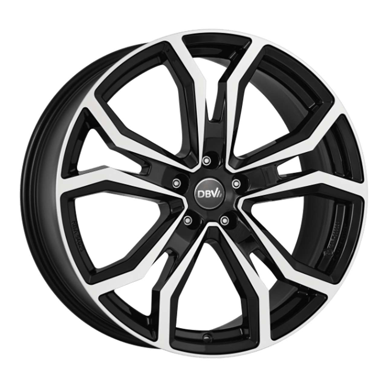 Bild von DBV MILANO TV schwarz glänzend frontpoliert 7.5Jx19 5x114.3 ET49.5
