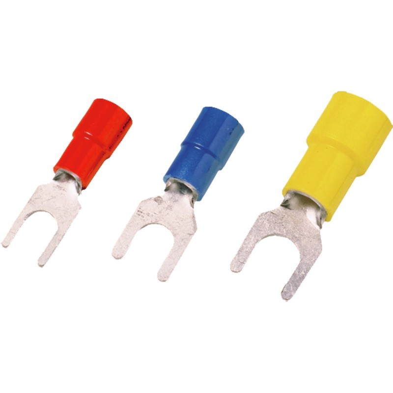 Bild von Weidmüller 9200350000 Gabelkabelschuh 1.50mm² 2.50mm² Loch-Ø=3.2mm Teilisoliert Blau 100St.