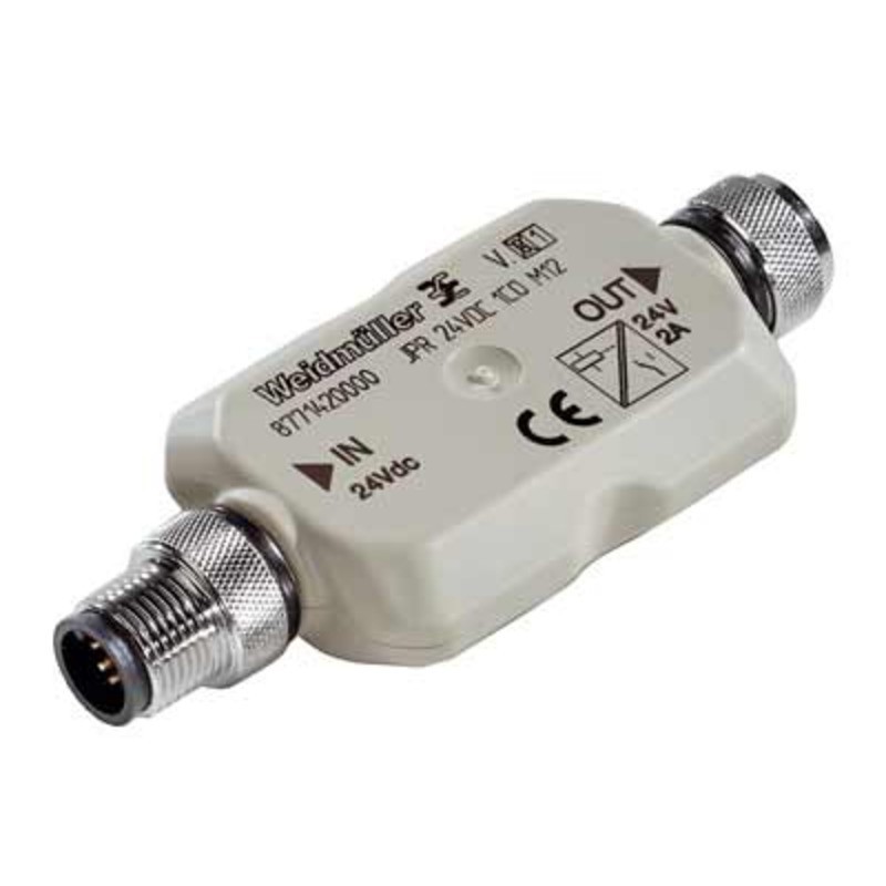 Bild von Weidmüller 8771430000 Sensor-/Aktor-Verteiler und Adapter M12 Stecker, gerade, Buchse, gewinkelt 1S