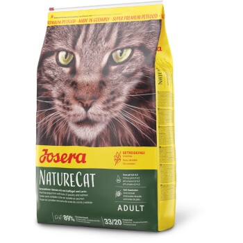 Bild von JOSERA NatureCat (1 x 10 kg) | Adult | Premium Trockenfutter für ausgewachsene Katzen | Lachs & Geflügel | erlesene Kräuter & gesunde Früchte | getreidefrei | Katzenfutter | 1er Pack