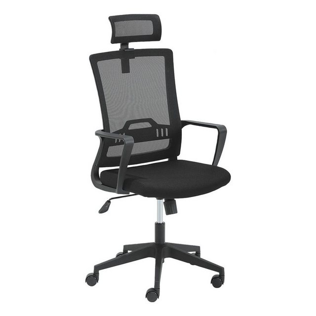 Bild von Mayer Sitzmöbel Schreibtischstuhl mySTUDIO, mit Armlehnen, Kopfstütze, Flachsitz, Netzrücken, Lendenwirbelstütze