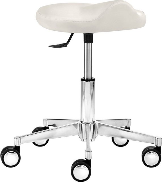 Bild von Mayer Sitzmöbel Multifunktionshocker »1291«, Breite: 52 cm, höhenverstellbar, Kunstleder, weiß - weiss