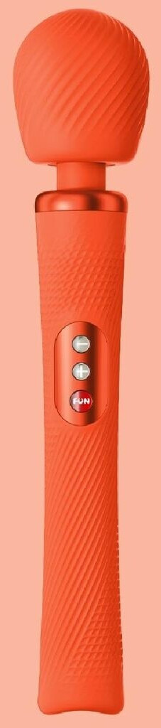 Bild von FUN FACTORY Massagestab VIM Wand Massager Sunrise Orange – Made in Germany - aufladbares Massagegerät mit 3 verschiedenen Massageprogrammen und Massagekopf für entspannende Ganzkörpermassagen