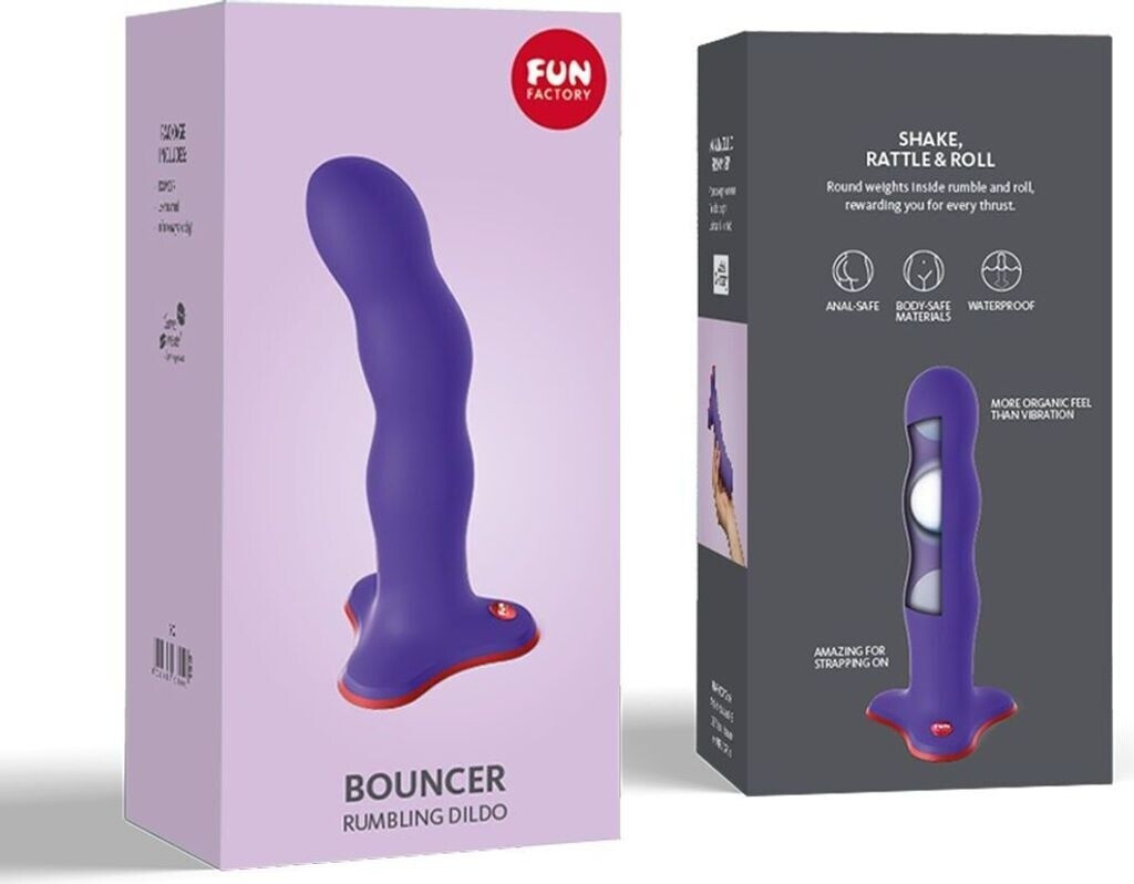 Bild von FUN FACTORY Dildo BOUNCER (Lila) – Dildo mit Saugfuß & rotierenden Kugeln MADE IN GERMANY, Sexspielzeug für Frauen & Männer aus 100% medizinischem Silikon, hautfreundlich & geruchsneutral