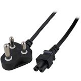 Bild von EFB Elektronik EFB Netzkabel Südafrika - C5 180°,schwarz,1.8m,3x0.75mm (1.80 m), Stromkabel