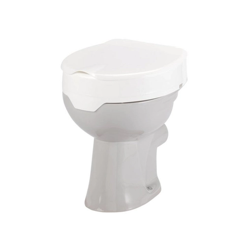 Bild von Meyra Toilettensitzerhöhung mit Deckel - 10 cm, weiß